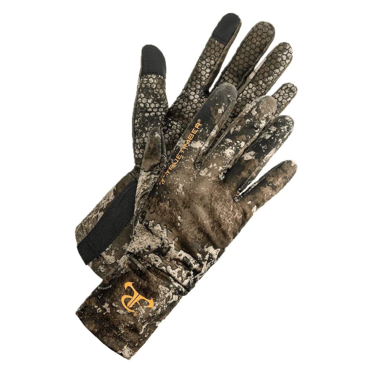 TrueTimber Lightweight Touchscreen Gloves, Strata Camo