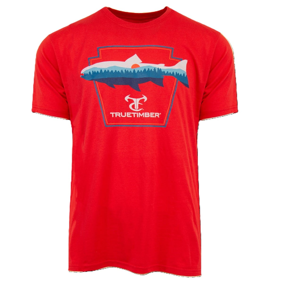 TrueTimber Men's Fishing Red Mountain Trout Tee -S