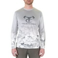 thumbnail image 1 of TrueTimber Men's Long Sleeve Sublimated Performance Fishing Tee, Viper Snow, M, 1 of 3
