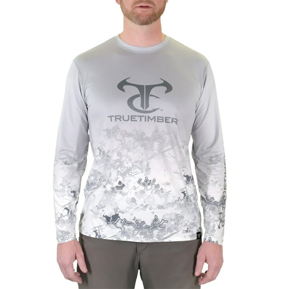 Short Memory Fish TrueTimber Men's Long Sleeve Gradient Fishing Shirt, UPF 30+, Sizes S ...
