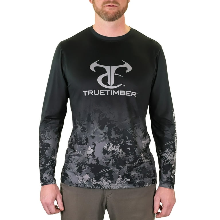 TrueTimber Mens Long Sleeve Sublimated Performance Fishing Tee- Viper  Urban, 3XL