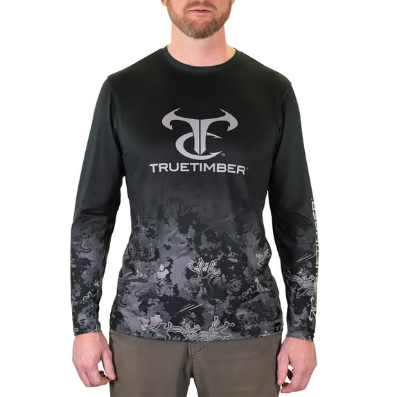 TrueTimber Men's Long Sleeve Sublimated Performance Fishing Tee, Viper Urban, XL