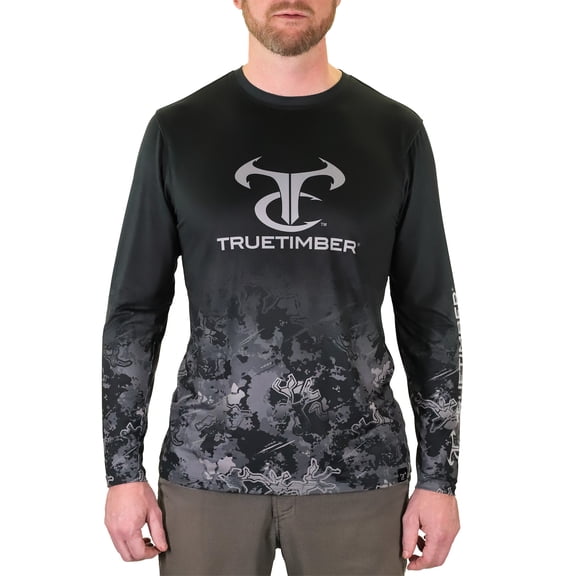 TrueTimber Men's Long Sleeve Sublimated Performance Fishing Tee, Viper Urban, XL