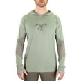 thumbnail image 1 of TrueTimber Mens Ragewater Performance Fishing Hoodie- Lilipad/Moon Mist, XL, 1 of 5