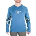 thumbnail image 1 of TrueTimber Mens Ragewater Performance Fishing Hoodie- Stellar/Rift, S, 1 of 5