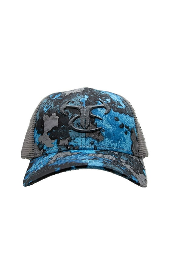 RipTide Camo Mesh Back Logo Cap, One Size