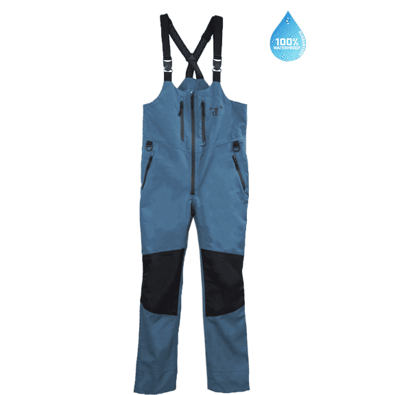 TrueTimber Men's WaveTamer Waterproof Breathable Fishing Bib, Sizes Medium to 3XL