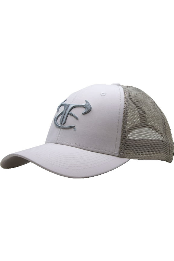 White Mesh Back Logo Cap