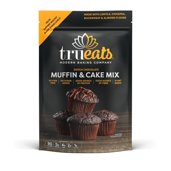 Trueats - Mix Muffin Cake Dutch Chocolate - 11.3 Oz, Case of 6