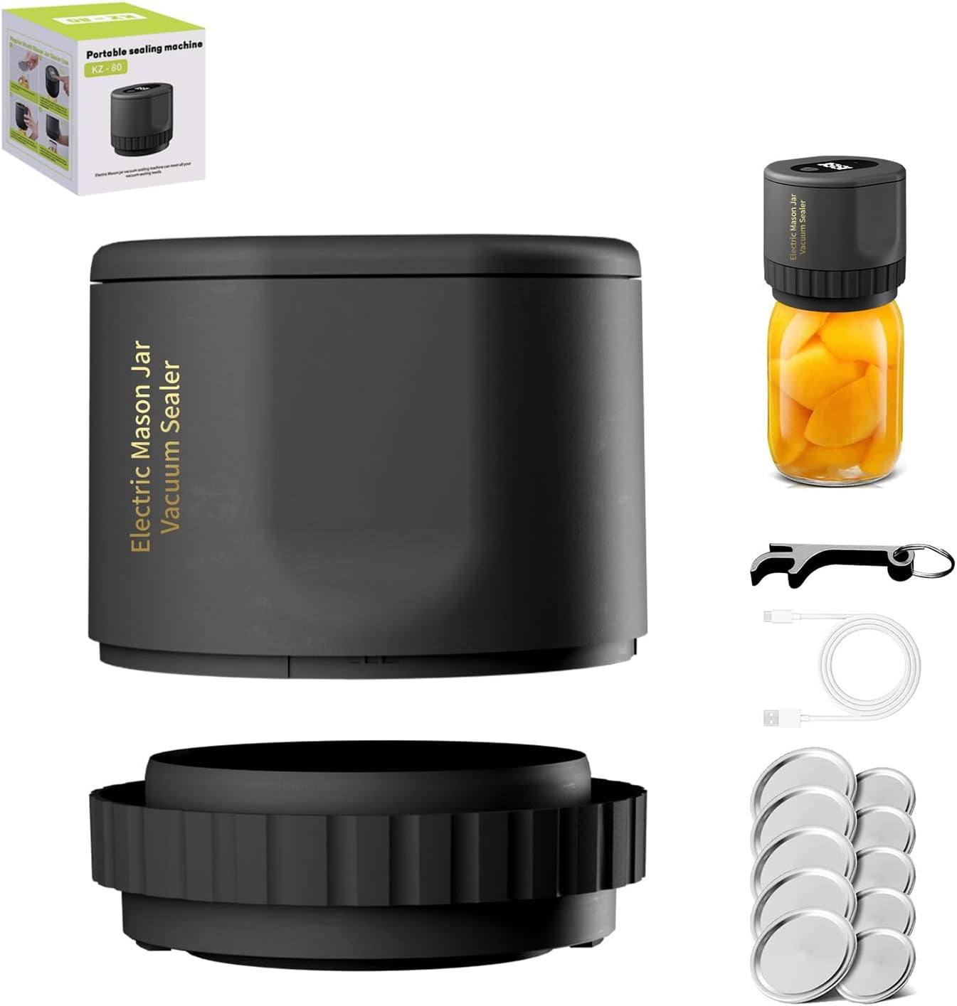 Truebright Mason Jar Vacuum Sealer, True Bright Mason Jar Sealer, True