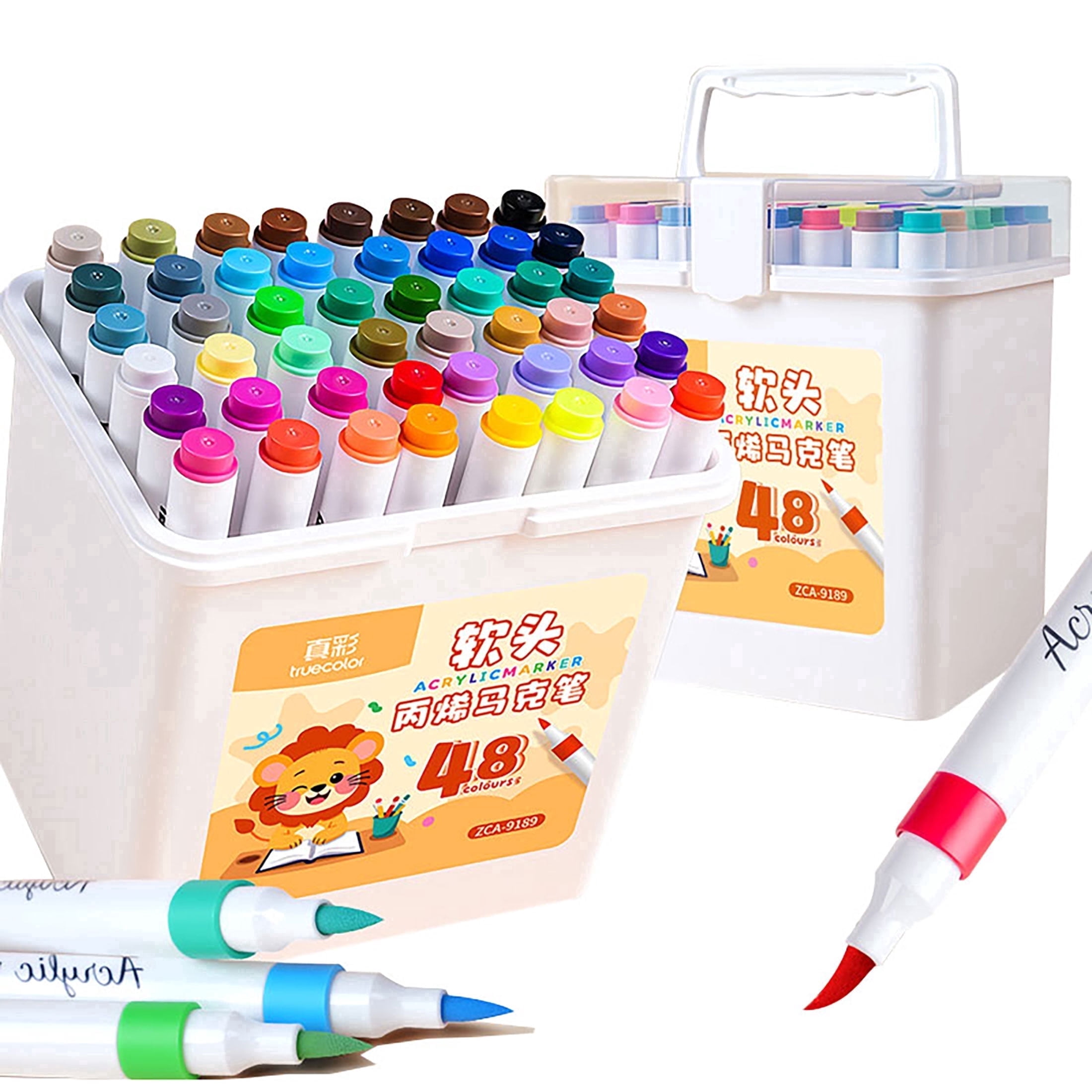 Cra-Z-Art Washable Markers, Broad Bullet Tip, Assorted Colors, 64