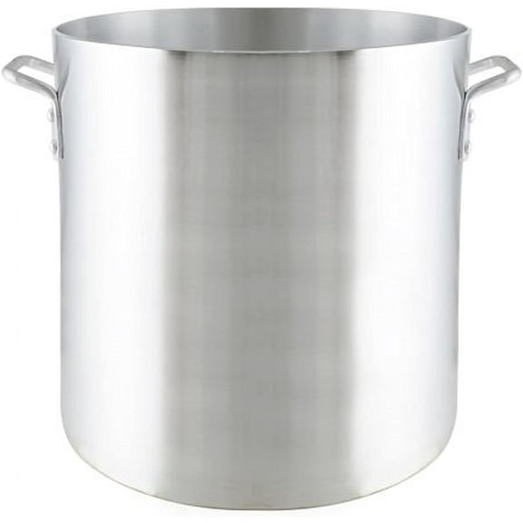 Truecraftware 100 qt. Heavy-Duty Aluminum Stock Pot - Multipurpose Pot for Pasta Soup Pot Large Stockpot Stew Pot Simmering Pot