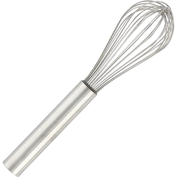 Truecraftware - 14" Stainless Steel Piano Whip/Whisk - Kitchen Wire Whisk for Whisking Beating Blending Ingredients and Mixing Sauces