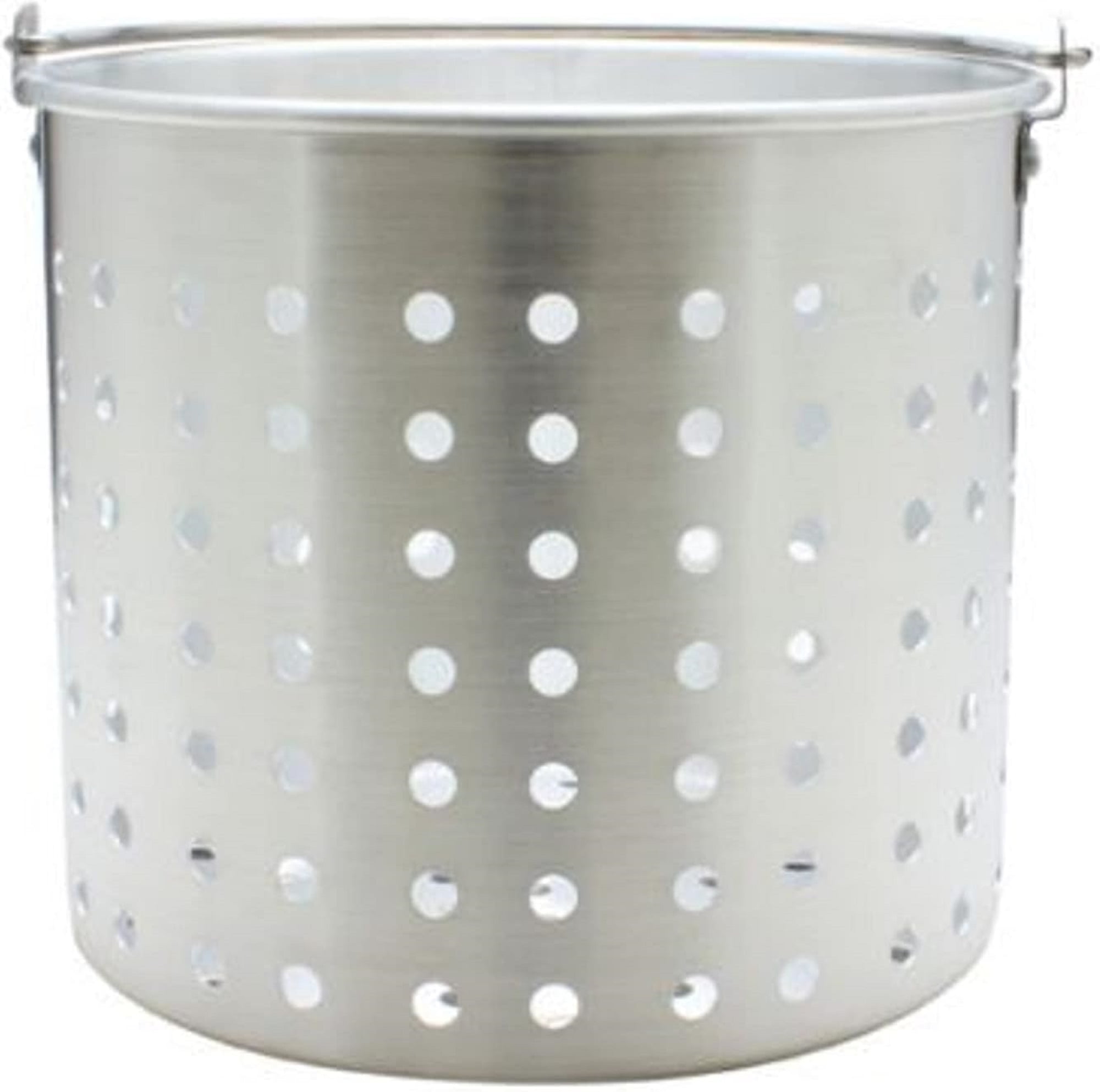 Truecraftware Aluminum Steamer Basket, 20 qt, Fits Stock Pot
