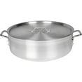 thumbnail image 1 of Truecraftware – 30 qt. Aluminum Brazier Pot with Cover/Lid Heavy Weight Braiser Pan Mirror Finished NSF, 1 of 5