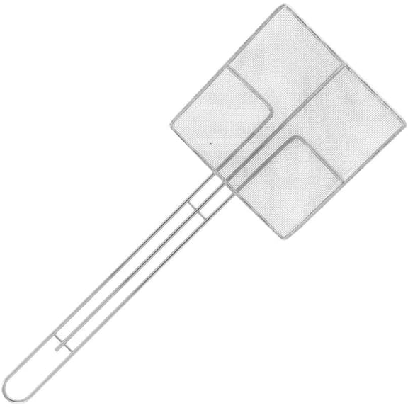 Truecraftware 7- Inch Square Wire Skimmer with 12-1/2" Handle Length, Nickel Plated