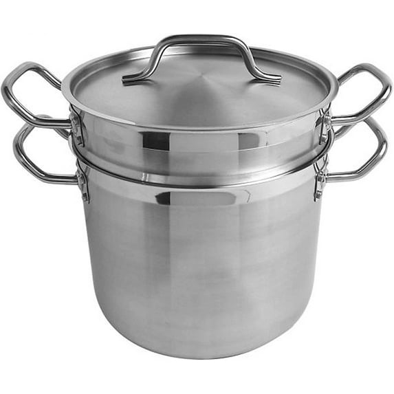 Truecraftware – 8 qt. Stainless Steel 3 pc Double Boiler Set- for Melting Chocolate Candy Butter and Cheese Dishwasher & Oven Safe