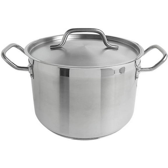 Truecraftware 8 qt. Stainless Steel Stock Pot with Lid - Large Stock Pot Stew Pot Simmering Pot Soup Pot with Lid Oven Safe & Induction Ready NSF