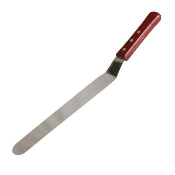 Truecraftware – 9-1/2-Inch Flexible Spatula- Offset, Stainless Steel with Wood Handle