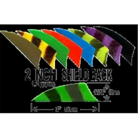Trueflight Mfg F107 Shield Back Red, 2 in. RW Feathers