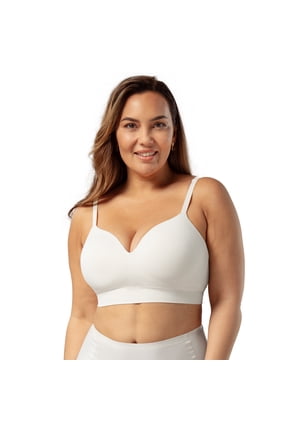 Back Smoothing Wireless Shaping Bra – Women’s Seamless Wire-Free Bra with Contour Cups & Back Bulge Smoothing Support, Sizes S to 4XL