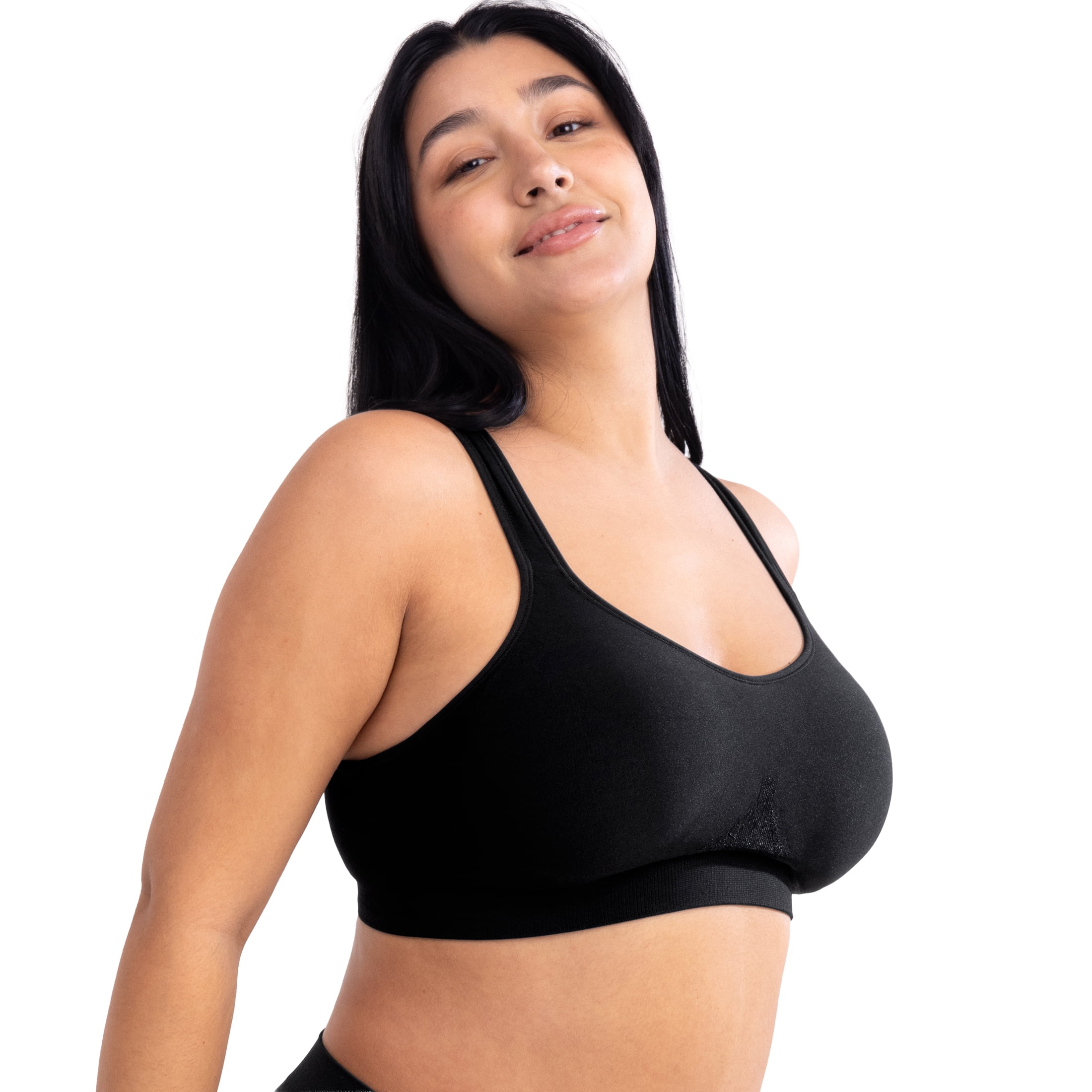 Truekind Comfort Everyday Wireless Shaping Bra – Women's Wire-Free Bra, Full-Coverage Cups, Sizes S to 4XL