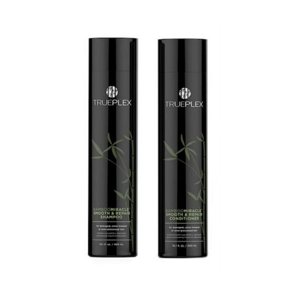 Trueplex BambooMiracle Smooth & Repair Shampoo and Conditioner 10.1 Fl Oz Each