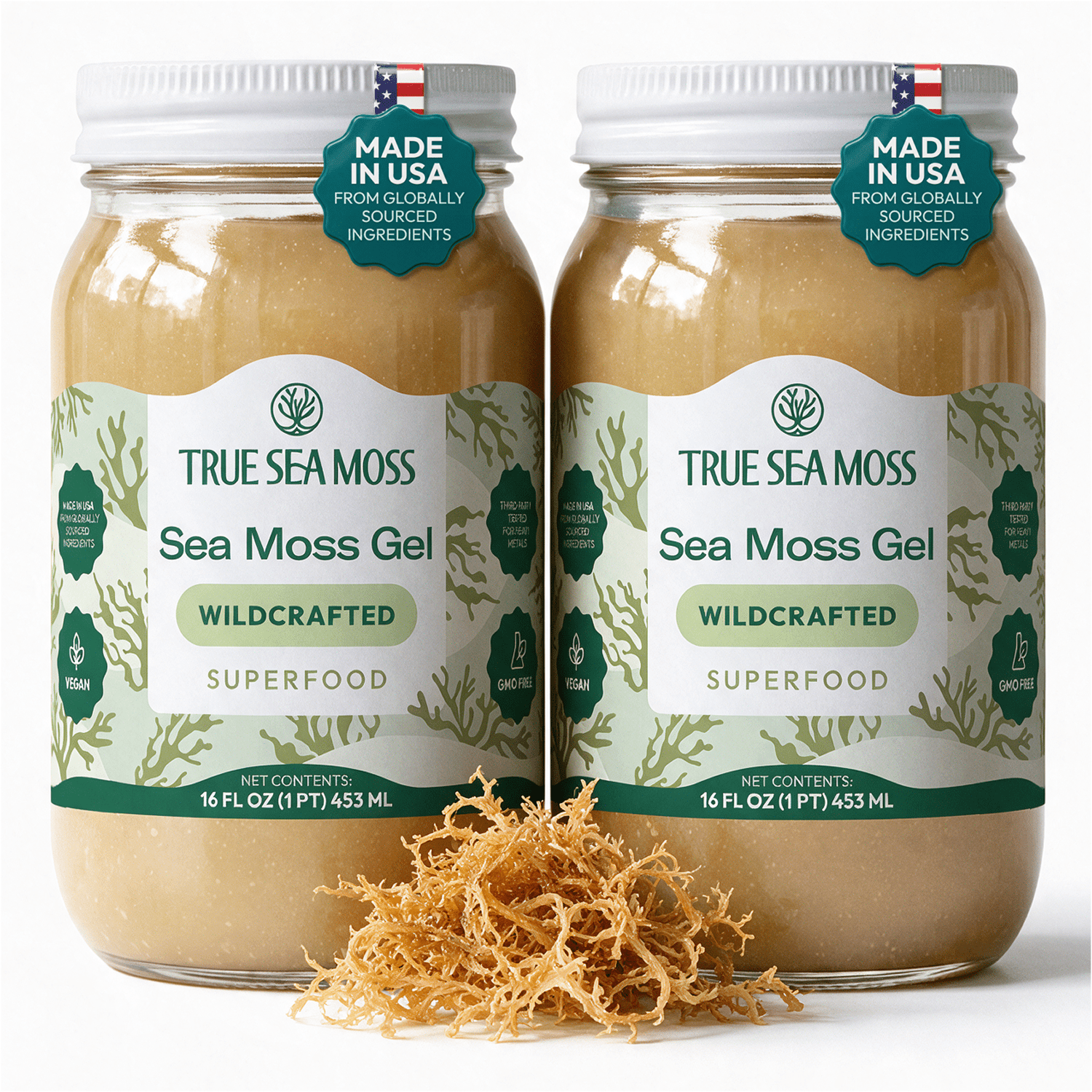 True Sea Moss, Irish Sea Moss Gel, 32 fl oz, Apple and Cinnamon