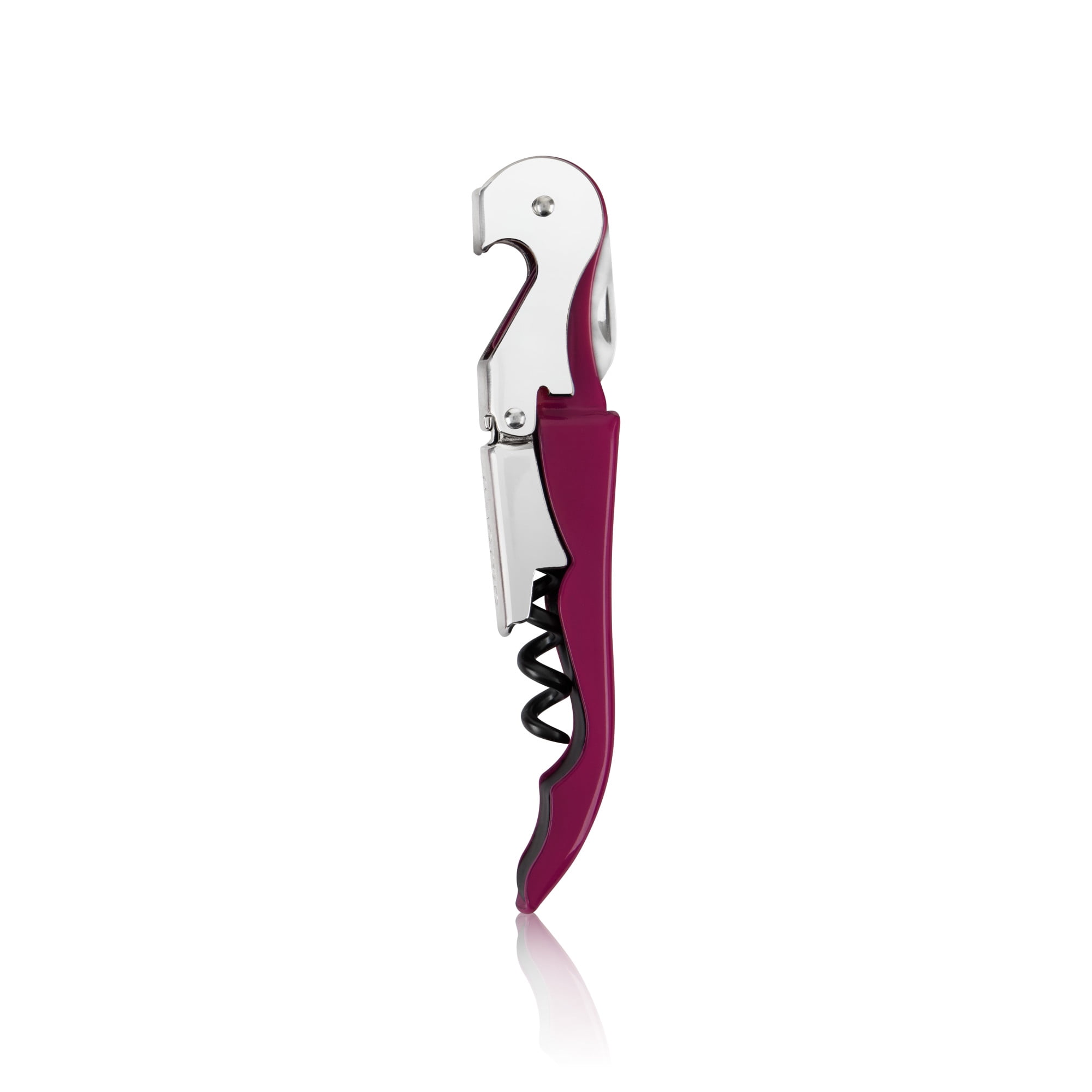Truetap™ Burgundy Double Hinged Waiter's Corkscrew Wine Bottle Opener