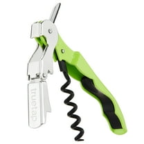 Truetap Green Corkscrew Wine Opener with Foil Cutter, Manual Bottle Opener