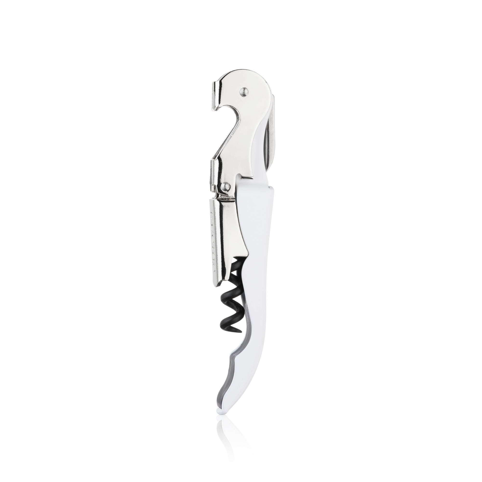 Truetap™ White Double Hinged Waiter's Corkscrew Bottle Opener