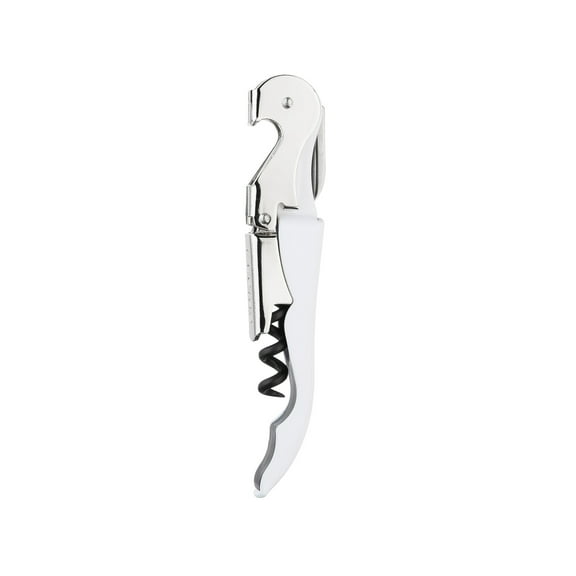 Truetap™ White Double Hinged Waiter's Corkscrew by True