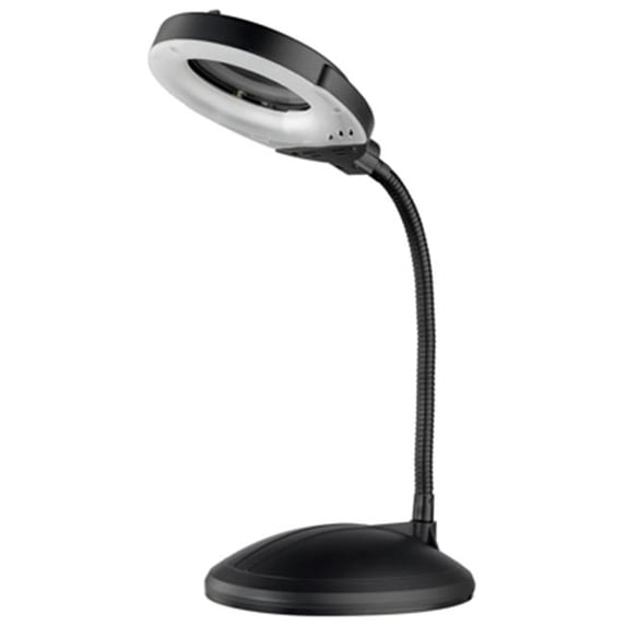 Truevalue Chicago 209966 Magnifier Desk Lamp, Black - Walmart.com