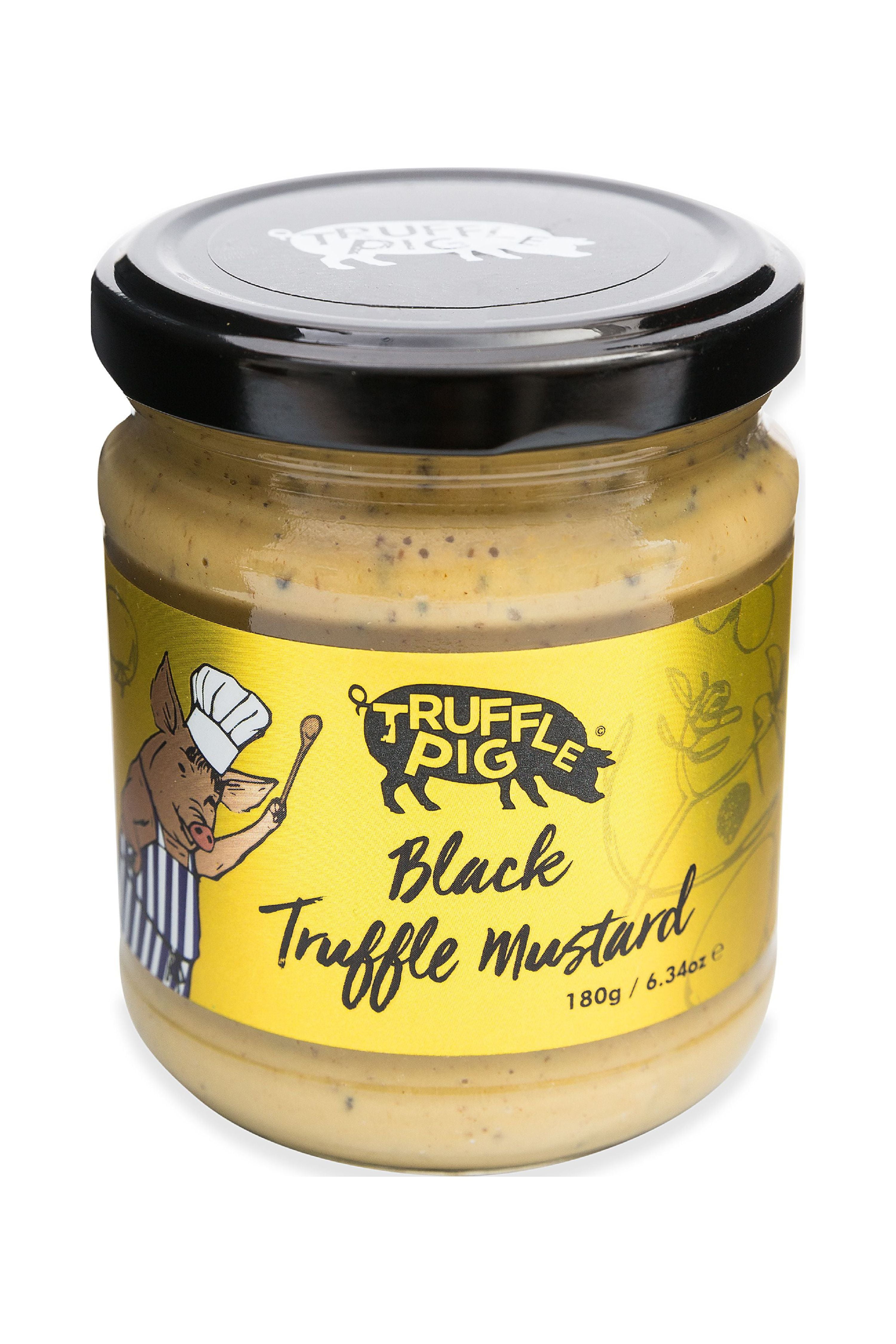 Truffle Pig Black Truffle Mustard Spread, 6 oz Jar