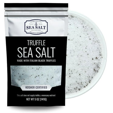 Sea Salt Superstore Italian Black Truffle Finishing Sea Salt, 5 oz Gluten-Free