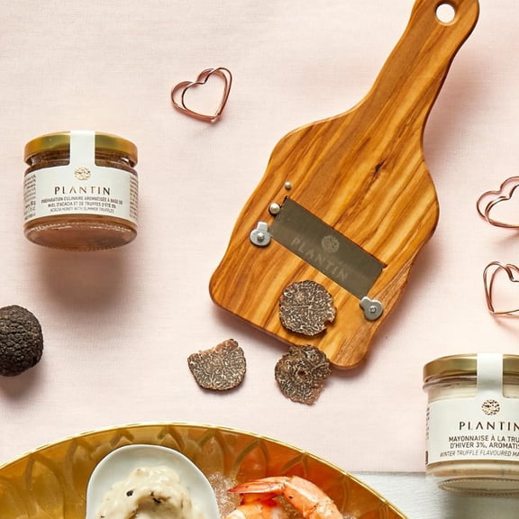 Truffle Slicer Wooden Gourmet Kitchen Tool with Stainless Steel Adjustable Blade