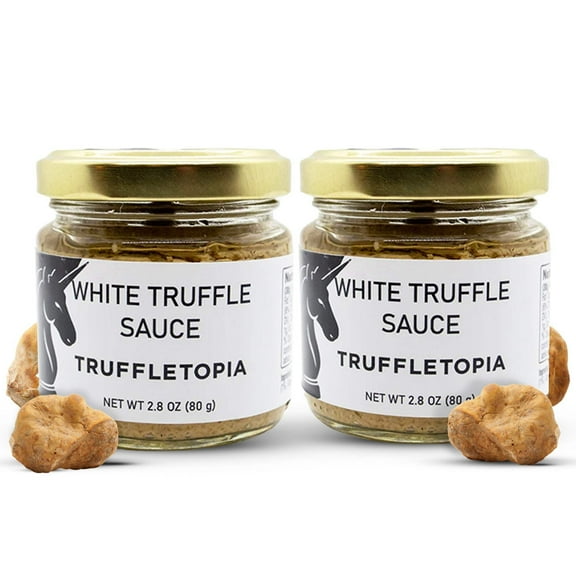 Truffletopia I White Truffle Sauce I 2 Pack, 2.8 oz Each