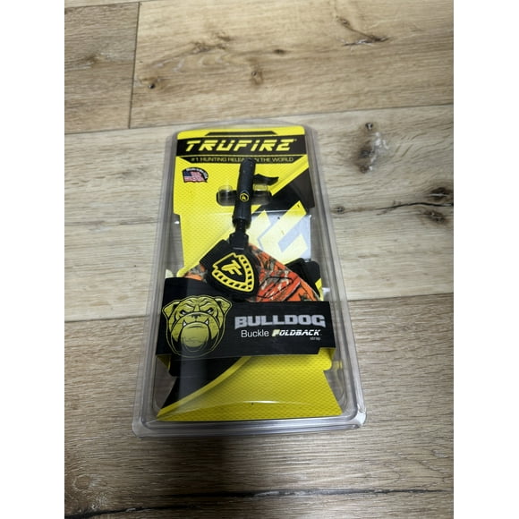Trufire Bulldog Buckle Foldback Archery Compound Bow Release - Black or Orange