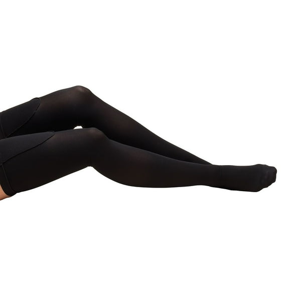 Truform Anti-Embolism Stockings Thigh High Closed Toe: 18 mmHg XL BLACK (8810BL-XL)