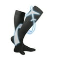 thumbnail image 1 of Truform Knee High Travel Sock, 15-20 mmHg, Charcoal, X-Large, 1 of 4