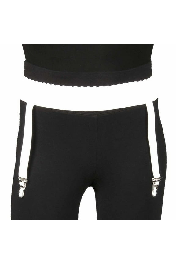 Light Weight Garter Belt for Compression Stockings, White, Large