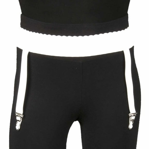 Truform Light Weight Garter Belt for Compression Stockings, White, Medium