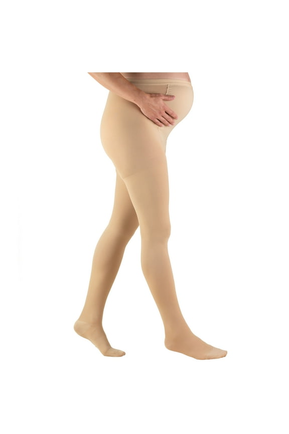 Maternity Pantyhose: 20-30 mmHg, Beige, Petite