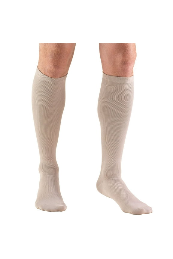 Truform Men's Socks Knee High Dress Style: 30-40 mmHg XL TAN (1954TN-XL)