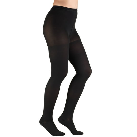 Truform Pantyhose: 20-30 mmHg, Black, Medium