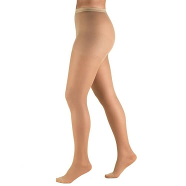 Truform Sheer Pantyhose: 15-20 mmHg, Beige, Medium