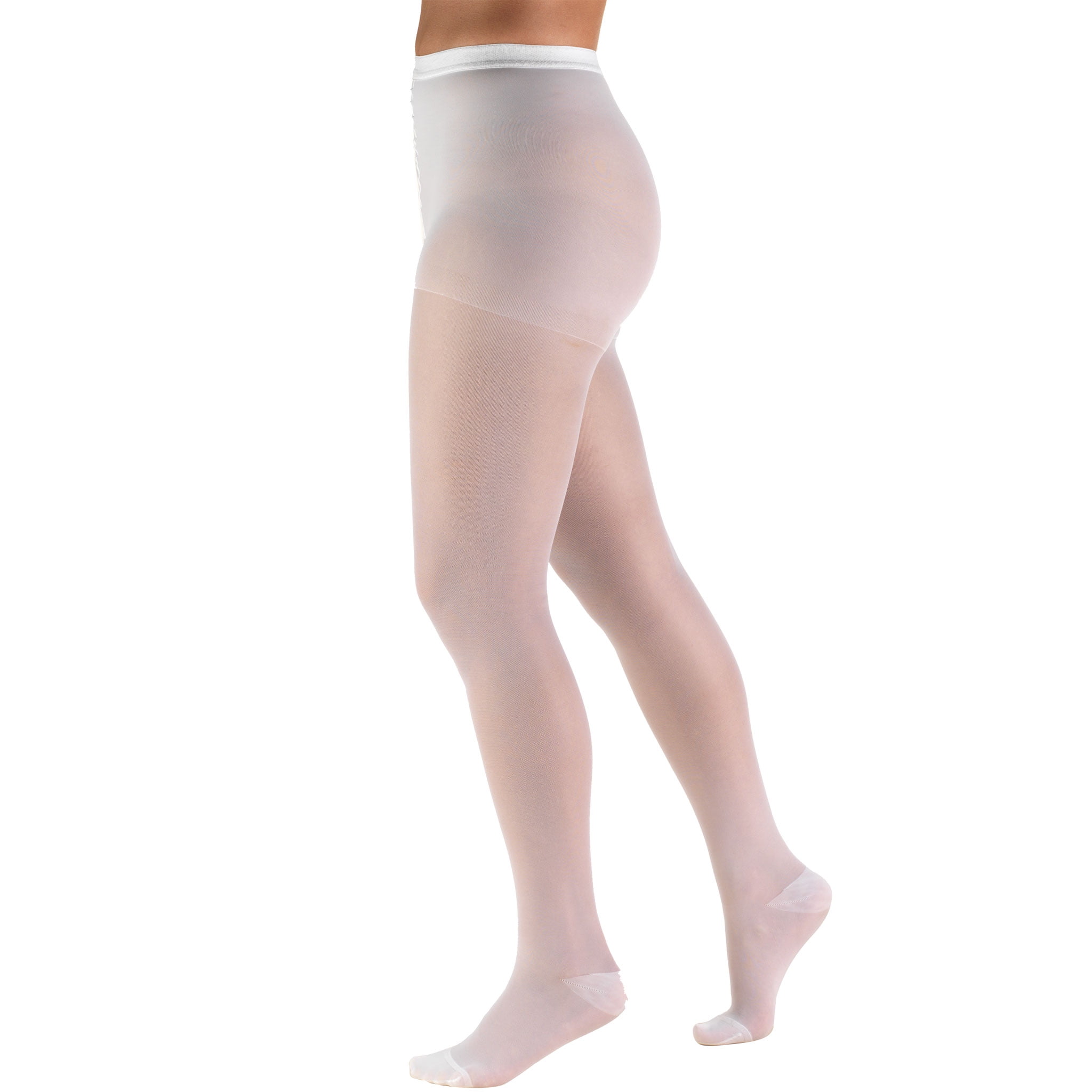 Truform Sheer Pantyhose 15 20 mmHg Ivory Queen Plus