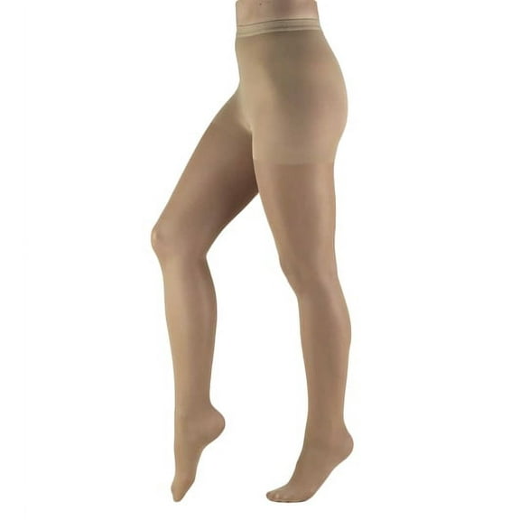 Truform Sheer Pantyhose: 8-15 mmHg, Beige, Petite