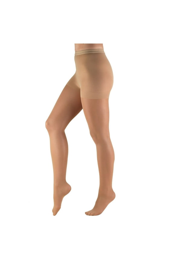 Truform Sheer Pantyhose: 8-15 mmHg, Beige, Petite