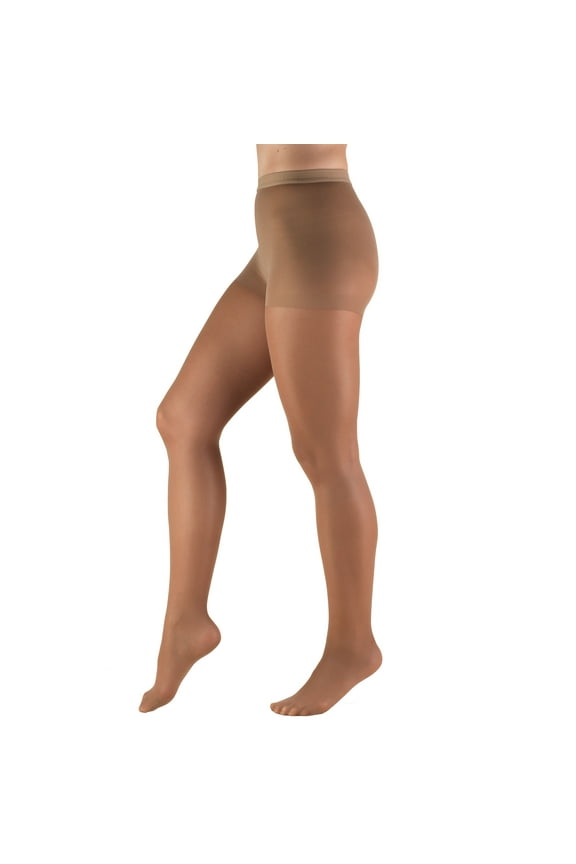Sheer Pantyhose: 8-15 mmHg, Taupe, Queen Plus